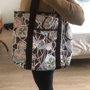 LeSportsac patterned travel tote